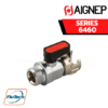 AIGNEP - SERIES 6460 - MILLED NUT - TAPER MALE R ISO 7 VALVE