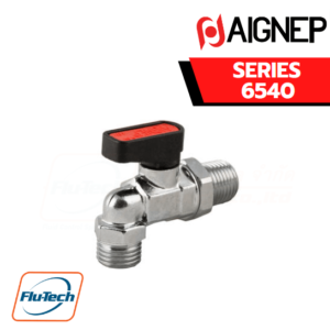 AIGNEP - SERIES 6540 - ELBOW PARALLEL MALE GA ISO 228-TAPER MALE R ISO 7 VALVE