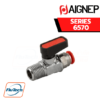 AIGNEP - SERIES 6570 - TAPER MALE R ISO 7- PUSH-FIT CONNECTIONS VALVE