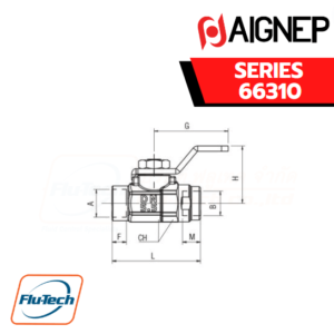AIGNEP - SERIES 66310 - TAPER MALE R ISO 7 - FEMALE RP ISO 7 VALVE