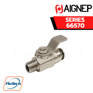AIGNEP - SERIES 66570 - TAPER MALE R ISO 7- PUSH-FIT CONNECTIONS VALVE