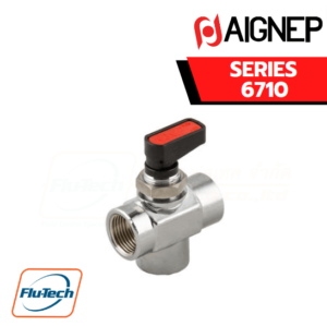 AIGNEP - SERIES 6710 - 3 WAYS VALVE “T” FEMALE G ISO 228