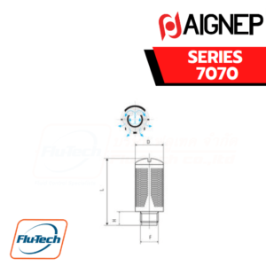 AIGNEP - SERIES 7070 - SILENCER MADE IN ACETALIC RESIN WITH PLASTIC SOUNDPROOFING MATERIAL-1