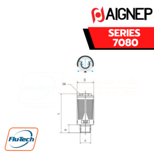 AIGNEP - SERIES 7080 - SILENCER MADE IN PA66 WITH FELT
