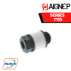 AIGNEP - SERIES 7115 - POROUS POLYETHYLENE RESTRICTOR SILENCER