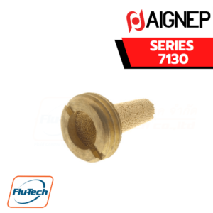 AIGNEP - SERIES 7130 - SILENCER WITH FILTERING PAD - (TAPER) WITH SLOT FOR SCREWDRIVER
