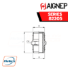 AIGNEP - SERIES 82205 - NIPPLE TAPER - NPTF