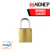 AIGNEP - SERIES LUC01 - Brass padlock MM40 - ø 6