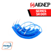 AIGNEP - SERIES SK001 - SPIRAL POLYURETHANE POLYETHER 95 SHORE A WITH ORIENTING STRAIGHT MALE ADAPTOR (PARALLEL)