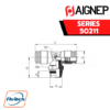 AIGNEP Series 50211 - ORIENTING TEE MALE ADAPTOR “UNIVERSAL SHORT” - CENTRE LEG