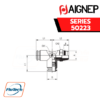 AIGNEP Series 50223 - ORIENTING TEE MALE ADAPTOR “UNIVERSAL SHORT” OFF - SET LEG