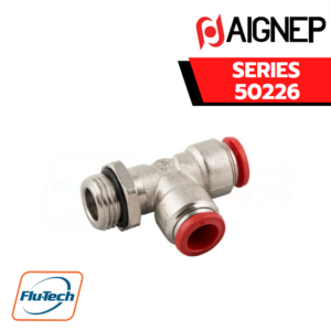 AIGNEP Series 50226 - ORIENTING TEE MALE ADAPTOR (PARALLEL) OFF - SET LEG