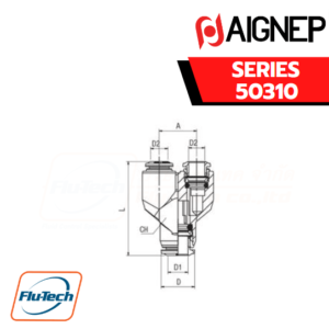 AIGNEP Series 50310 - Y CONNECTOR