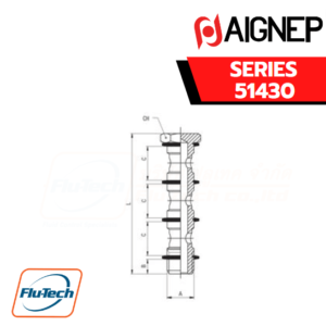 AIGNEP Series 51430 - BANJO STEM TRIPLE