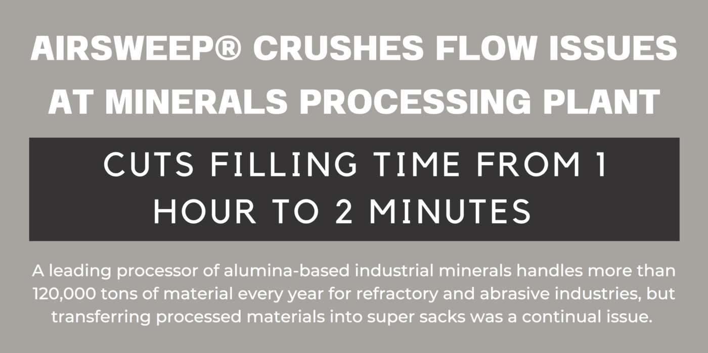 AIRSWEEP CRUSHES FLOW ISSUES AT MINERALS PROCESSING PLANT - Flu-Tech Thailand