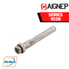 Aignep - 1028 -STRAIGHT MALE ADAPTOR (PARALLEL) + NUT WITH SPRING