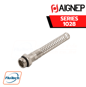 Aignep - 1028 -STRAIGHT MALE ADAPTOR (PARALLEL) + NUT WITH SPRING