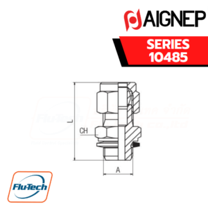 Aignep - 10485-STRAIGHT MALE ADAPTOR (PARALLEL)