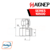 Aignep - 10500-STRAIGHT FEMALE ADAPTOR