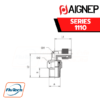 Aignep - 1110 -ORIENTING ELBOW MALE ADAPTOR (TAPER)