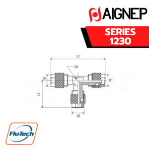 Aignep - 1230 -TEE CONNECTOR