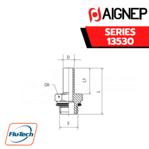 Aignep - 13530-ORIENTING MALE ADAPTOR PARALLEL