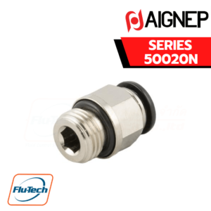 Aignep - 50020N -STRAIGHT MALE ADAPTOR (PARALLEL)