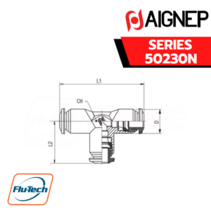 Aignep - 50230N -TEE CONNECTOR