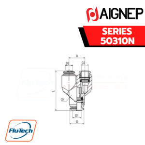Aignep - 50310N - Y CONNECTOR