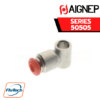 Aignep - 50505-SINGLE BANJO BODY (ADJUSTABLE RESTRICTOR VALVES M5)