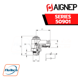Aignep - 50901-ORIENTING FLOW REGULATOR FOR CYLINDER “UNIVERSAL SHORT”-1
