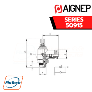 Aignep - 50915-ORIENTING FLOW REGULATOR FOR VALVE “UNIVERSAL SHORT”-1