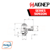 Aignep - 50920N-ORIENTING BI-DIRECTIONAL FLOW REGULATOR “UNIVERSAL SHORT” WITH BLACK RELEASE