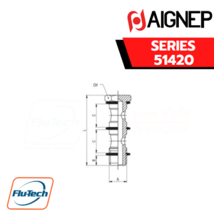 Aignep - 51420 -BANJO STEM DOUBLE