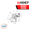 Aignep - 55106 -ORIENTING ELBOW FEMALE ADAPTOR (PARALLEL)