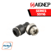 Aignep - 55116 -ORIENTING ELBOW MALE ADAPTOR (PARALLEL)
