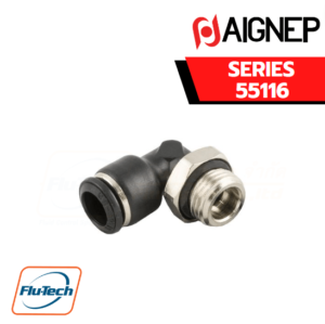 Aignep - 55116 -ORIENTING ELBOW MALE ADAPTOR (PARALLEL)