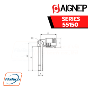 Aignep - 55150 -ORIENTING ELBOW