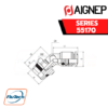 Aignep - 55170 45° ORIENTING ELBOW MALE ADAPTOR UNIVERSAL SHORT