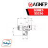 Aignep - 55226 ORIENTING TEE MALE ADAPTOR (PARALLEL) - OFF-SET LEG