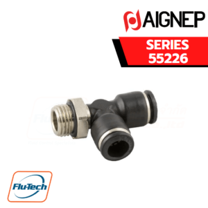 Aignep - 55226 ORIENTING TEE MALE ADAPTOR (PARALLEL) - OFF-SET LEG