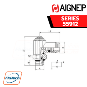 Aignep - 55912-ORIENTING FLOW REGULATOR FOR VALVE (PARALLEL)