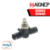 Aignep - 55940-TUBE IN-LINE NEEDLE VALVE (UNIDIRECTIONAL FLOW)