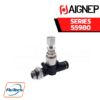 Aignep - 55980-MALE “UNIVERSAL SHORT” - TUBE IN-LINE PRESSURE REGULATOR