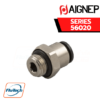 Aignep - 56020 -STRAIGHT MALE ADAPTOR (PARALLEL)