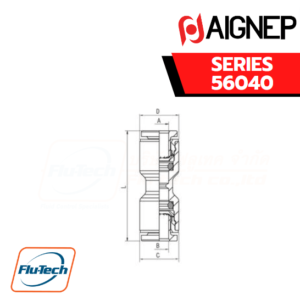Aignep - 56040 -STRAIGHT CONNECTOR