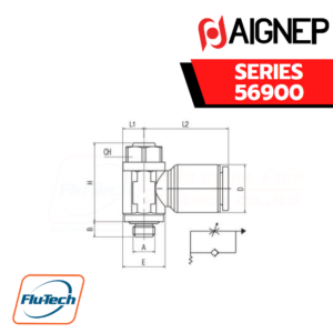 Aignep - 56900-ORIENTING FLOW REGULATOR FOR CYLINDER SCREWDRIVER REGULATION-1