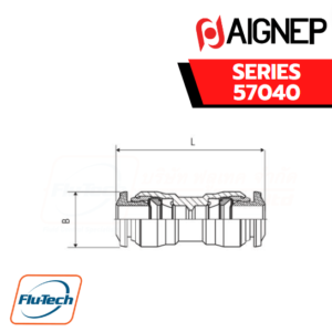 Aignep - 57040 -STRAIGHT CONNECTOR