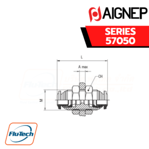 Aignep - 57050 -BULKHEAD CONNECTOR