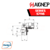 Aignep - 57116 -ORIENTING ELBOW MALE ADAPTOR (PARALLEL)